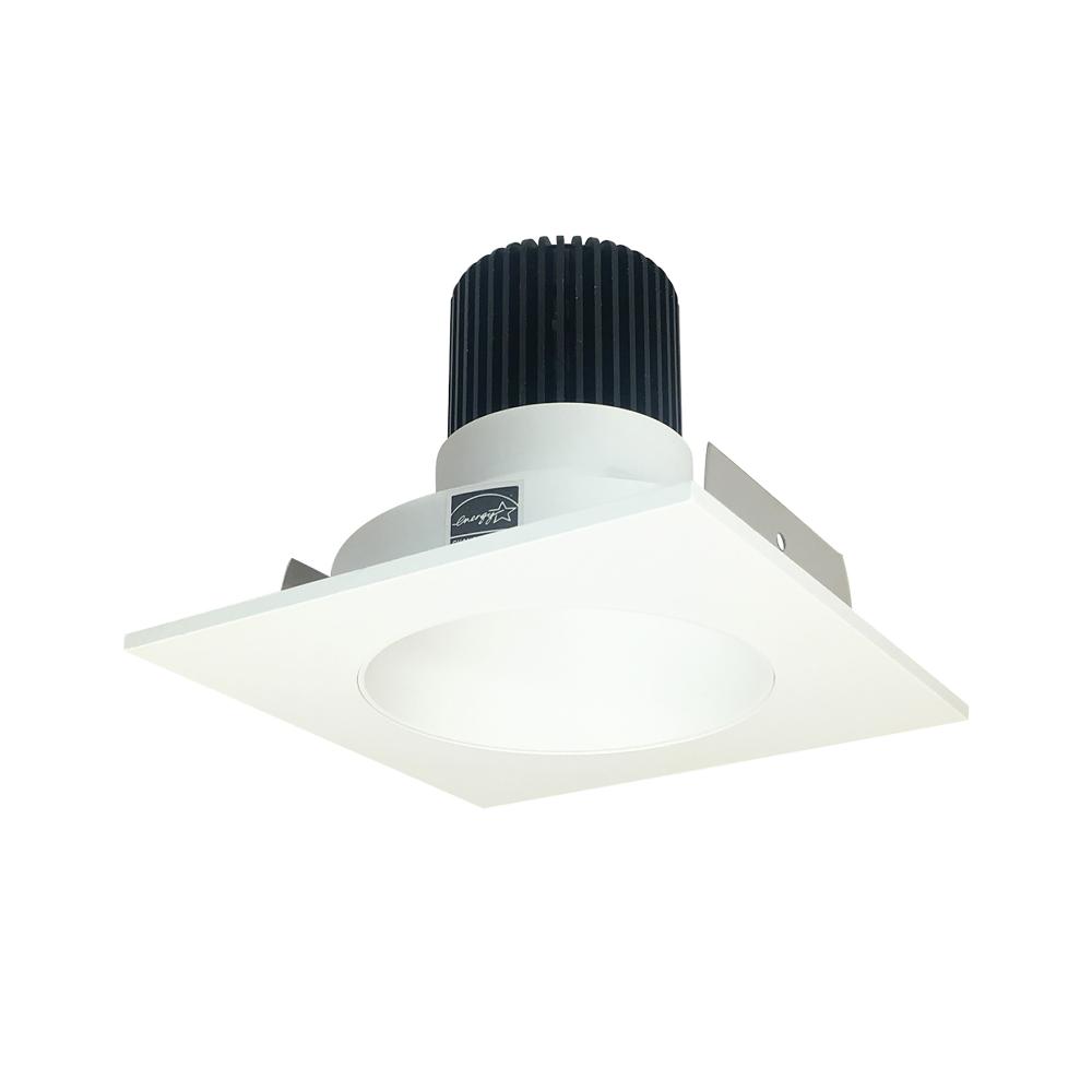 4" Iolite LED Square Reflector with Round Aperture, 10-Degree Optic, 800lm / 12W, 3500K, Matte