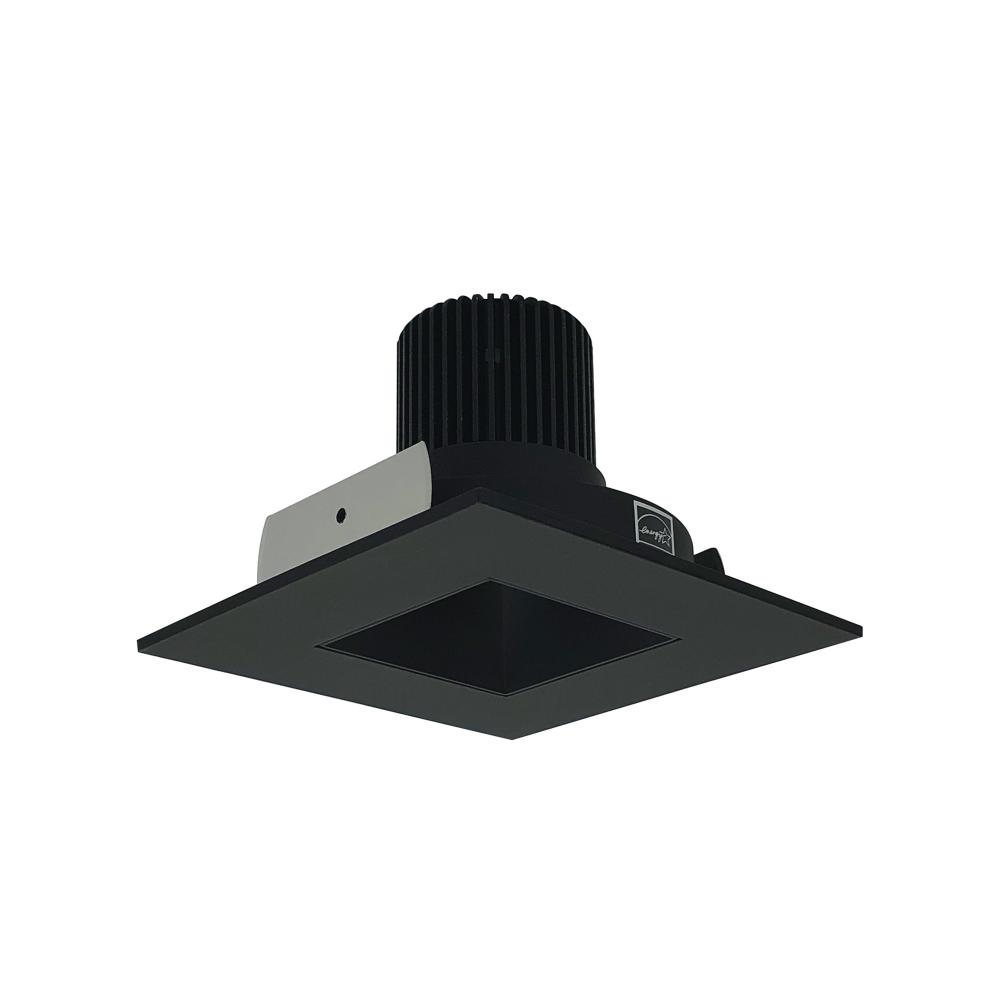 4" Iolite LED Square Reflector with Square Aperture, 800lm / 14W, Comfort Dim, Black Reflector /