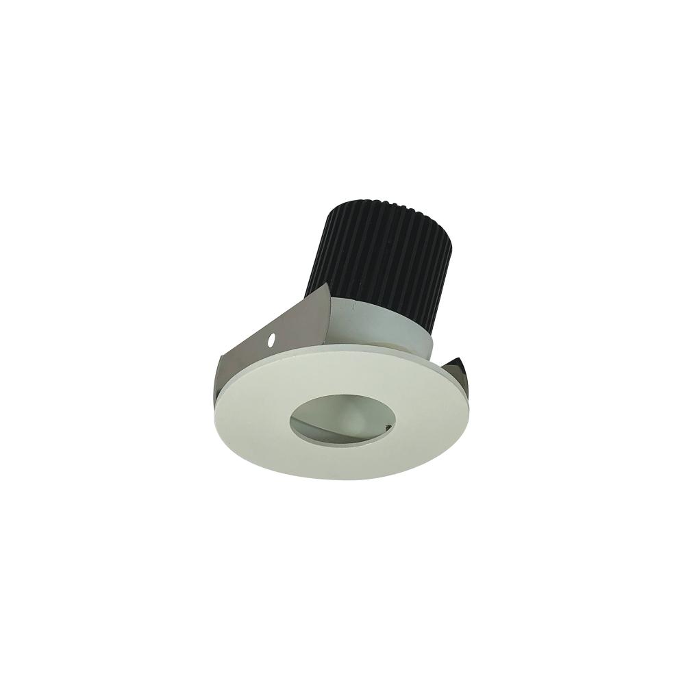 2" Iolite LED Round Adjustable Pinhole, 1000lm / 14W, 4000K, White Pinhole / White Flange