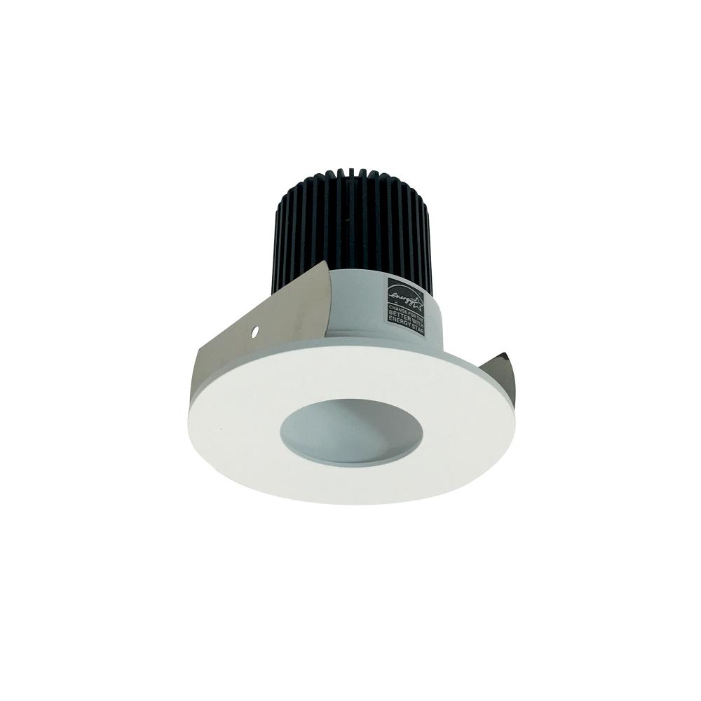 2" Iolite LED Round Adjustable Pinhole, 10-Degree Optic, 800lm / 12W, 2700K, Matte Powder White