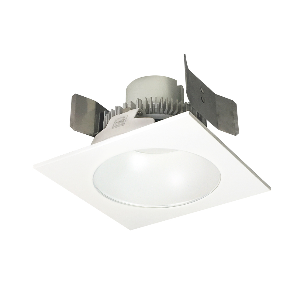 5" Cobalt Click Square Retrofit Reflector with Round Aperture, 1000lm / 12W, 3500K, Matte Powder