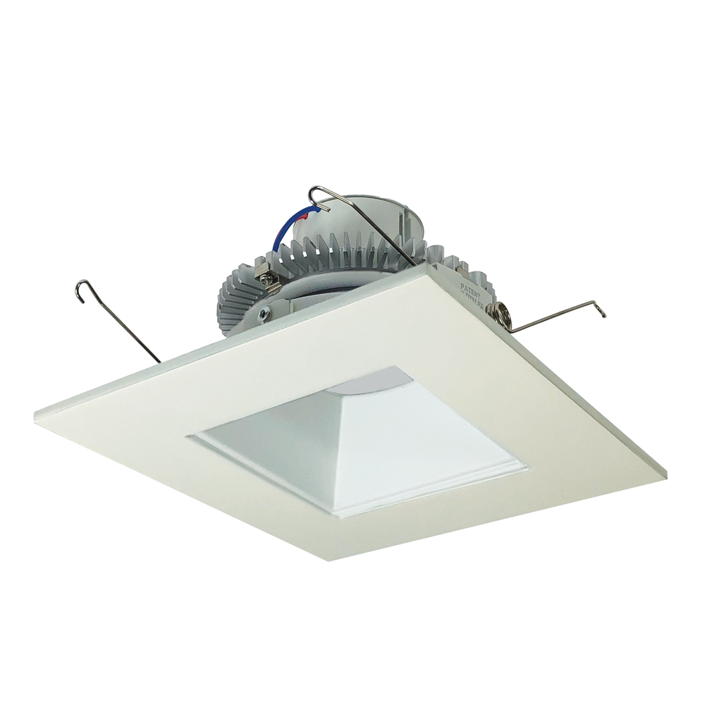 6" Cobalt Click LED Retrofit, Square Reflector, 1000lm / 12W, 2700K, Matte Powder White