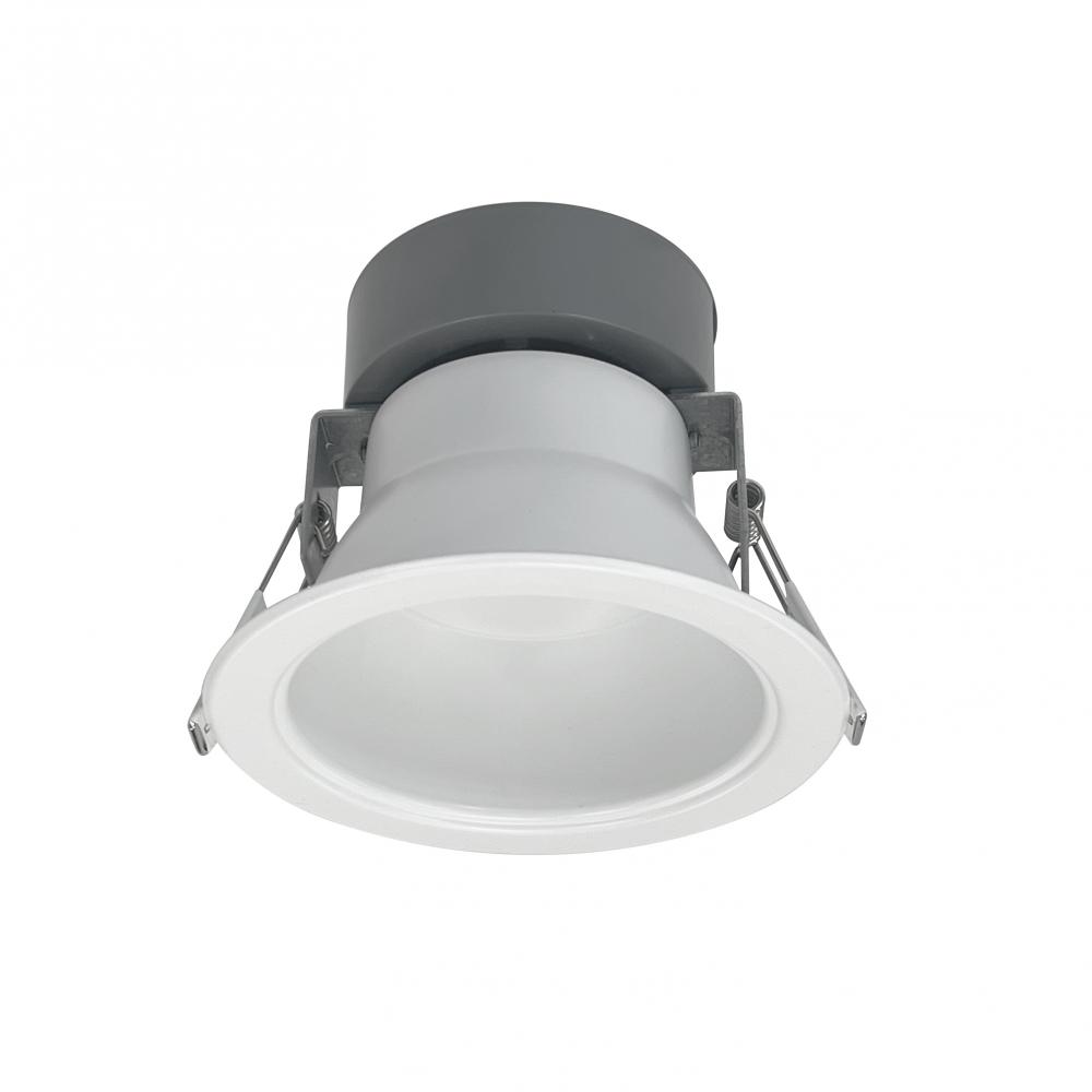 4" Quartz Round Can-less LED Downlight with Selectable Lumens & CCT, 120-277V input, Up to