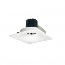 Nora NIO-4SNB27QMPW - 4" Iolite LED Square Bullnose, 10-Degree Optic, 800lm / 12W, 2700K, Matte Powder White Finish