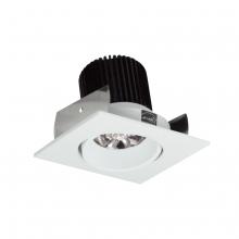 Nora NIOB-2SC40QWW - 2" Iolite LED Square Adjustable Cone Reflector, 10-Degree Optic, 800lm / 12W, 4000K, White