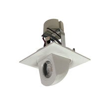 Nora NLCBC-487040XW/A - 4" Cobalt Square Adjustable Elbow LED Retrofit, 800lm / 12W, 4000K, White Finish