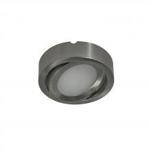 Nora NMP2-A30BN - 24V Josh Adjustable LED Puck Light, 300lm / 3000K, Brushed Nickel Finish