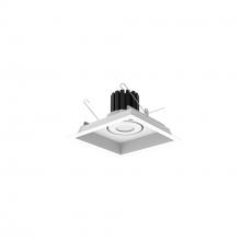 Nora NMRT3-1RL230FWW - One-Head Flanged LED Multiple Lighting Trim, 1500lm per Head w/ Flood Optic, 3000K, Regressed White