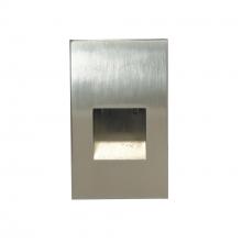 Nora NSW-730/30BN - Ari LED Step Light w/ Vertical Wall Wash Face Plate, 37lm / 2.5W, 3000K, Brushed Nickel Finish
