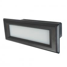 Nora NSW-842/32BZ - Brick Die-Cast LED Step Light w/ Frosted Lens Face Plate, 146lm / 4.6W, 3000K, Bronze Finish