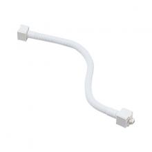 Nora NT-330W - 18" Flexible Extension Rod, 1 or 2 Circuit Track, White