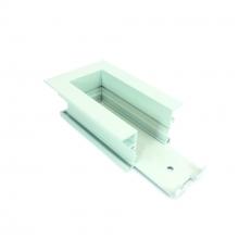 Nora NTRT-16W - End Feed for Recessed Track, 1 or 2 Circuit Track, White