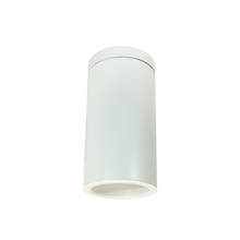 Nora NYLS3-6S1L240FP01WWW - 6" Sapphire III Surface Mount White Cylinder, Matte Powder White Reflector/Matte Powder White