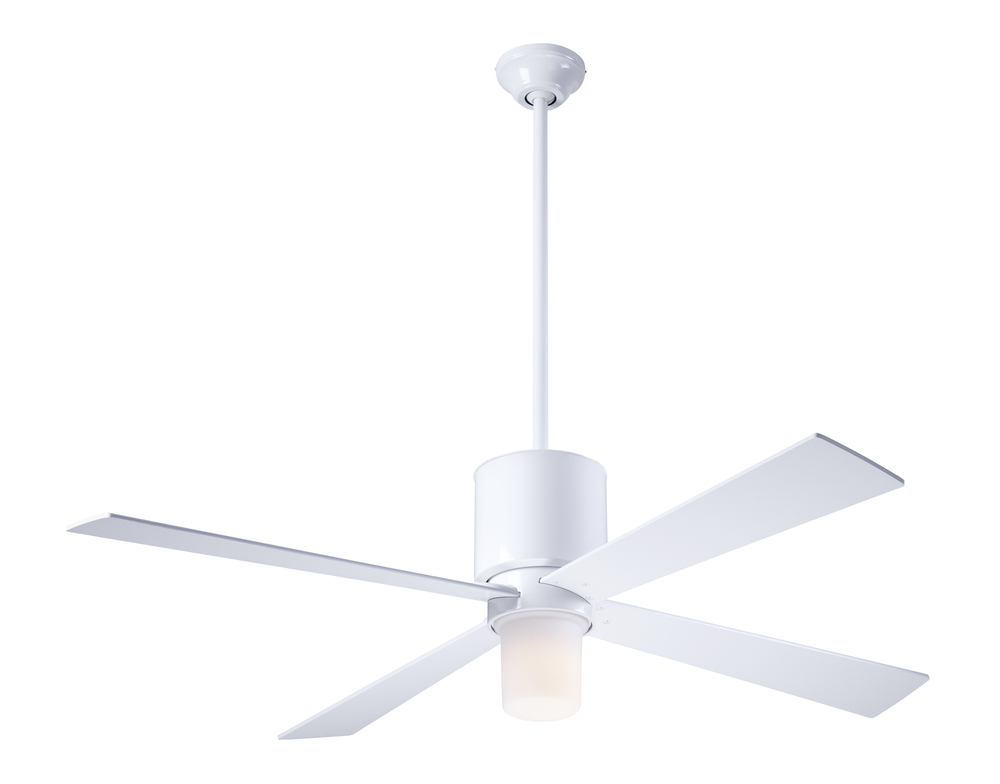 Lapa Fan; Gloss White Finish; 50" White Blades; 17W LED; Fan Speed and Light Control (3-wire)