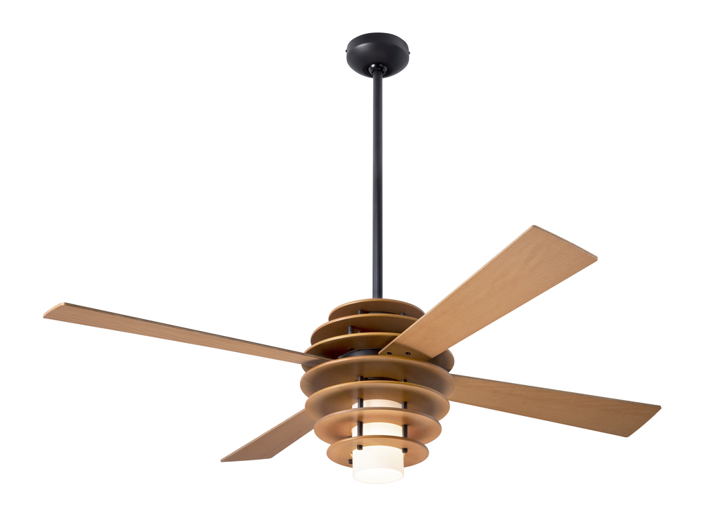 Stella Fan; Maple/Dark Bronze Finish; 52" Maple Blades; 17W LED; Fan Speed and Light Control (3-