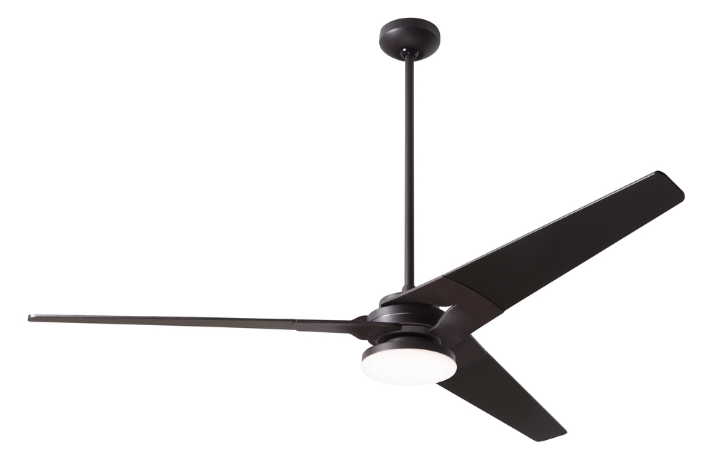 Torsion Fan; Dark Bronze Finish; 62" Whitewash Blades; 20W LED; Fan Speed and Light Control (3-w