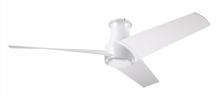 Modern Fan Co. AMB-FM-MW-56-MW-NL-WC - Ambit Flush DC Fan- Matte White Finish; 56" Matte White Blades; No Light; Wall Control