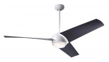 Modern Fan Co. AMB-MW-56-MB-870-WC - Ambit DC Fan- Matte White Finish; 56" Matte Black Blades; 17W LED (Matte White Trim)