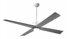 Modern Fan Co. NOU-MWGT-56-GY-271-WC - Nouveau DC Fan; Matte White Finish w/ Graphite; 56" Graywash Blades; 17W LED; Wall Control