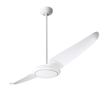 Modern Fan Co. IC2-GW-56-DK-NL-RC - IC/Air (2 Blade ) Fan; Gloss White Finish; 56" Dark Blades; No Light; Remote Control