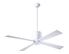 Modern Fan Co. LAP-GW-50-WH-NL-001 - Lapa Fan; Gloss White Finish; 50" White Blades; No Light; Fan Speed Control