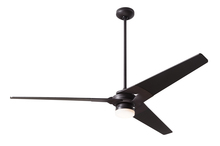 Modern Fan Co. TOR-DB-62-NK-271-002 - Torsion Fan; Dark Bronze Finish; 62" Nickel Blades; 17W LED; Fan Speed and Light Control (3-wire