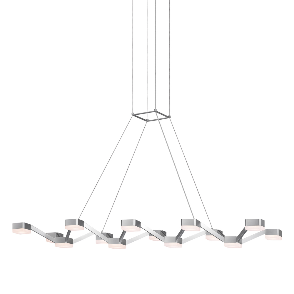 14-Light LED Rectangle Pendant