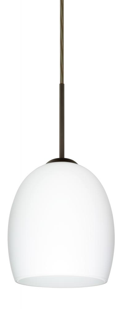 Besa Lucia Pendant Bronze Opal Matte 1x75W Medium Base