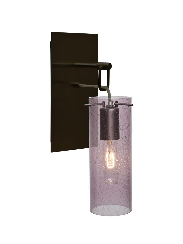 Besa Juni 10 Wall Pendant, Plum Bubble, Bronze Finish, 1x60W Medium Base