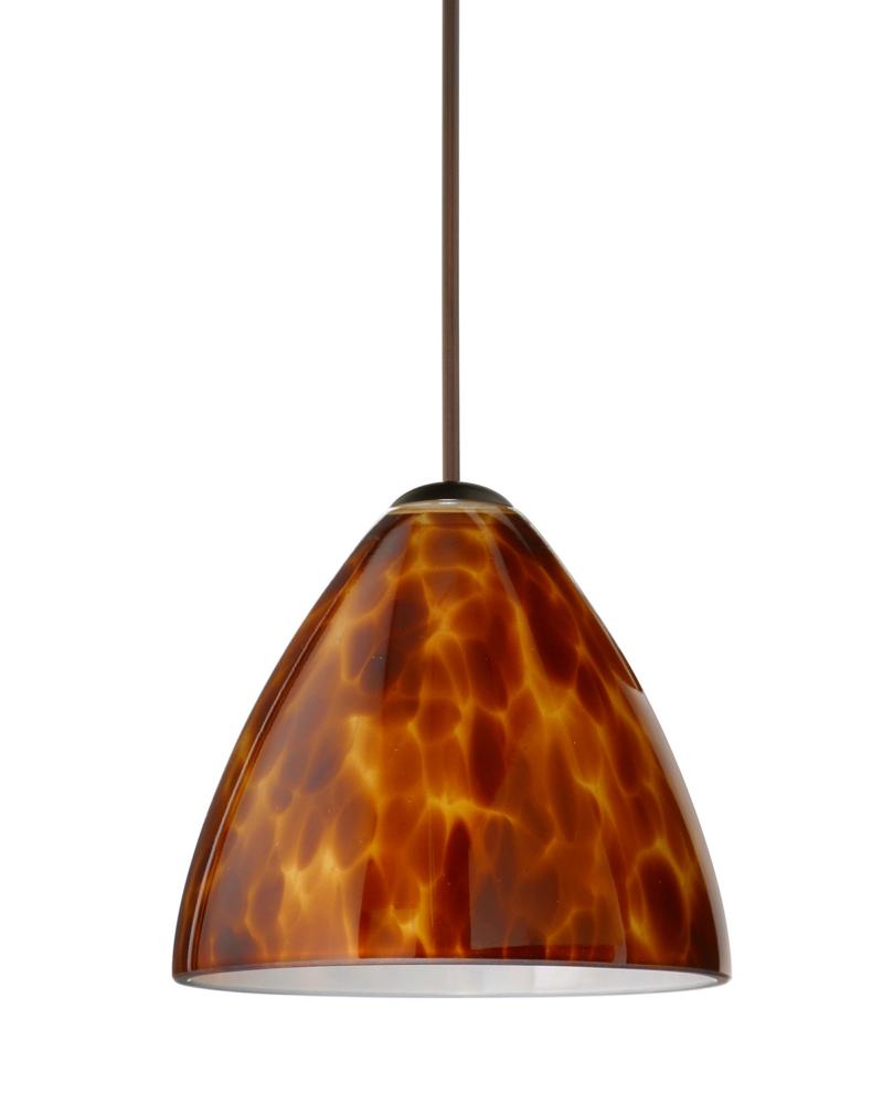 Besa Pendant Mia Bronze Amber Cloud 1x5W LED