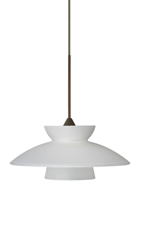 Besa Pendant Trilo 7 Bronze Frost 1x50W Halogen