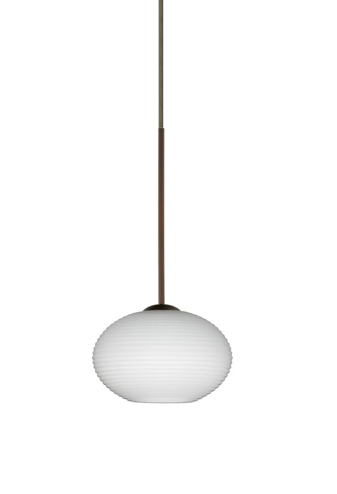 Besa Pendant Lasso Bronze Opal Matte 1x50W Halogen