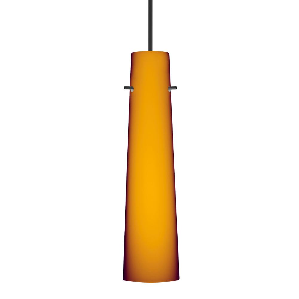 Besa Camino Pendant Black Amber Matte 1x50W Halogen