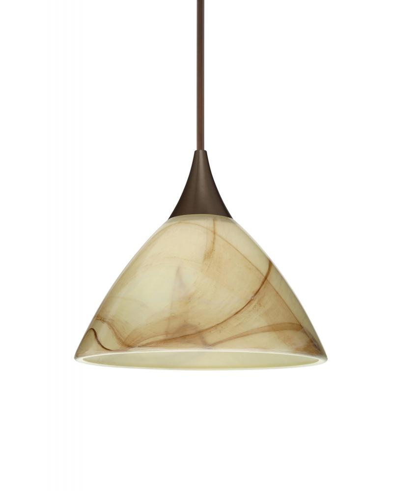 Besa Pendant Domi Bronze Mocha 1x6W LED