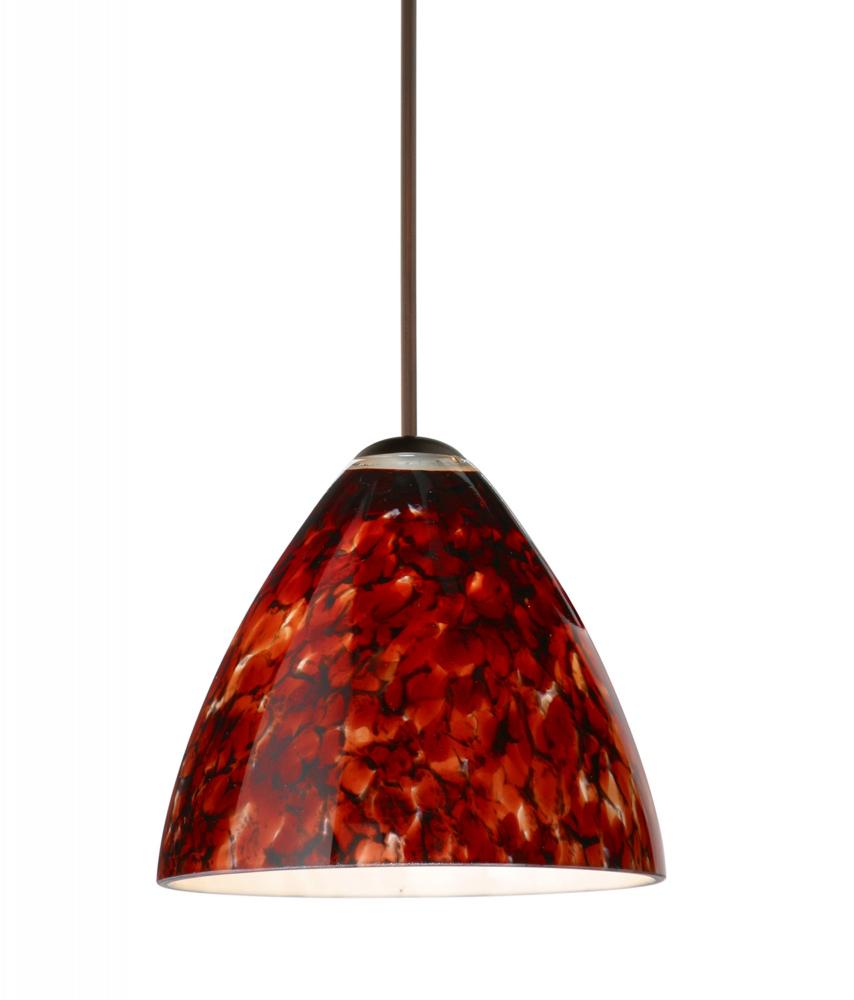 Besa Pendant Mia Bronze Garnet 1x50W Halogen