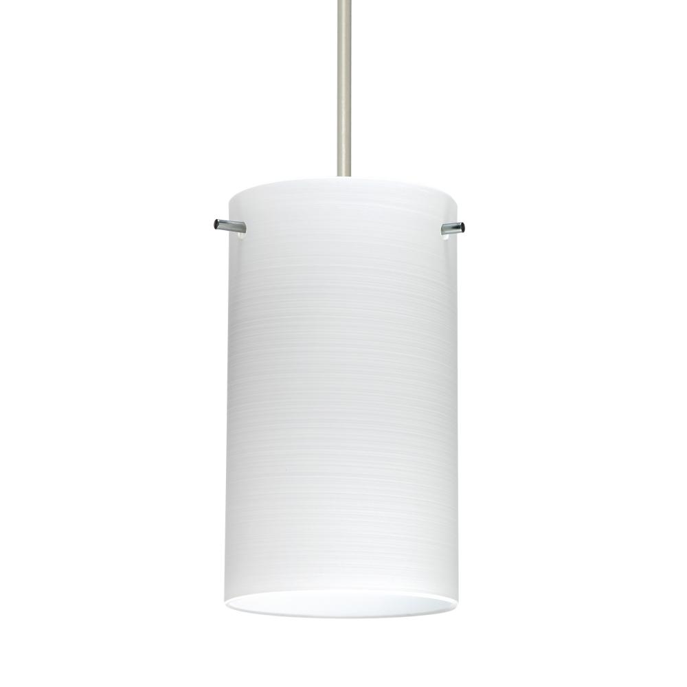 Besa Stilo 7 Pendant Satin Nickel Chalk 1x50W Halogen, 277V, 0-10V Dimming