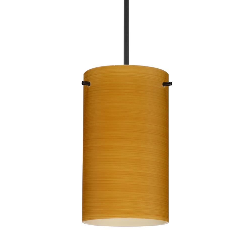 Besa Stilo 7 Pendant Black Oak 1x50W Halogen, 277V, 0-10V Dimming