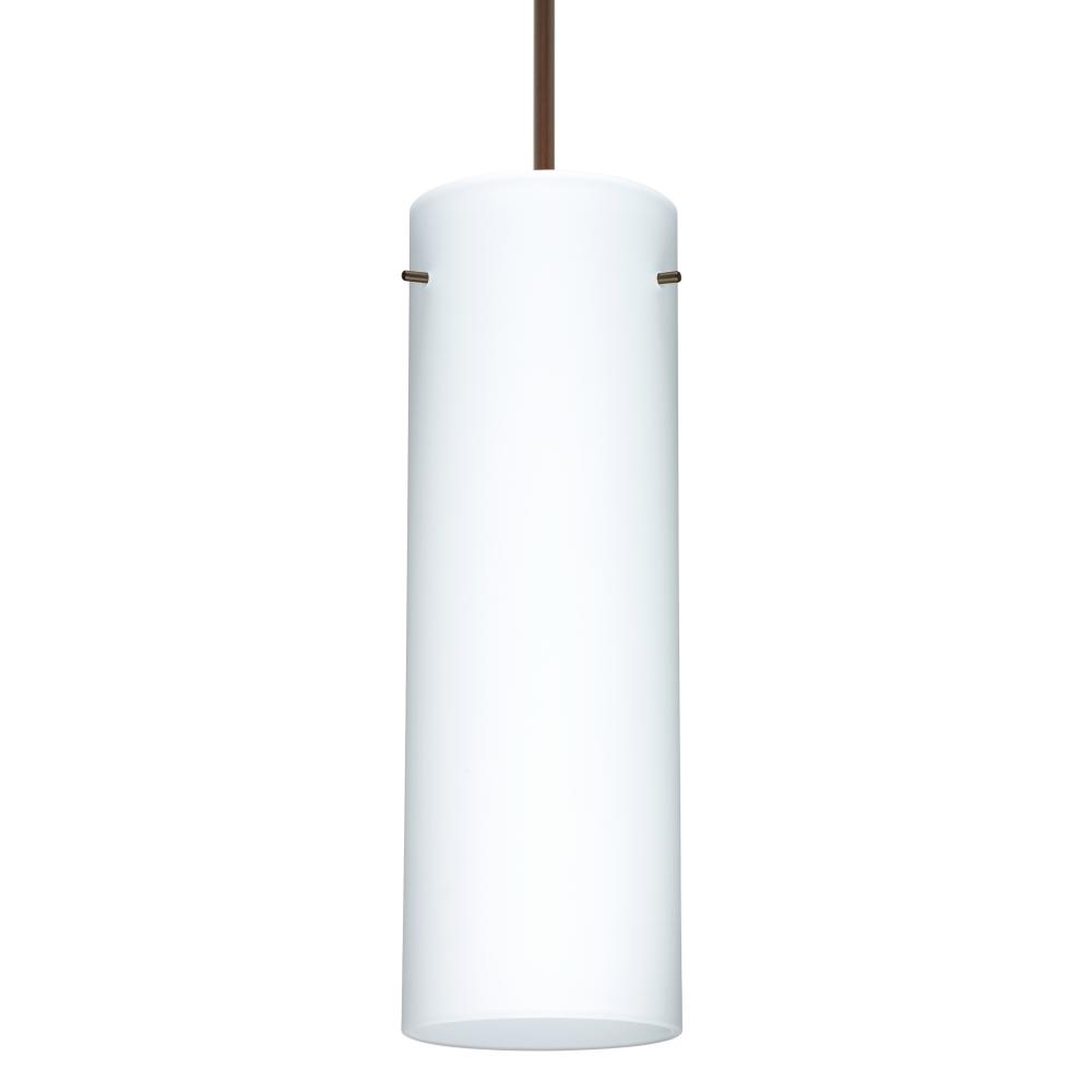 Besa Copa Pendant, Opal Matte, Bronze, 1x50W Halogen, 277V, 0-10V Dimming