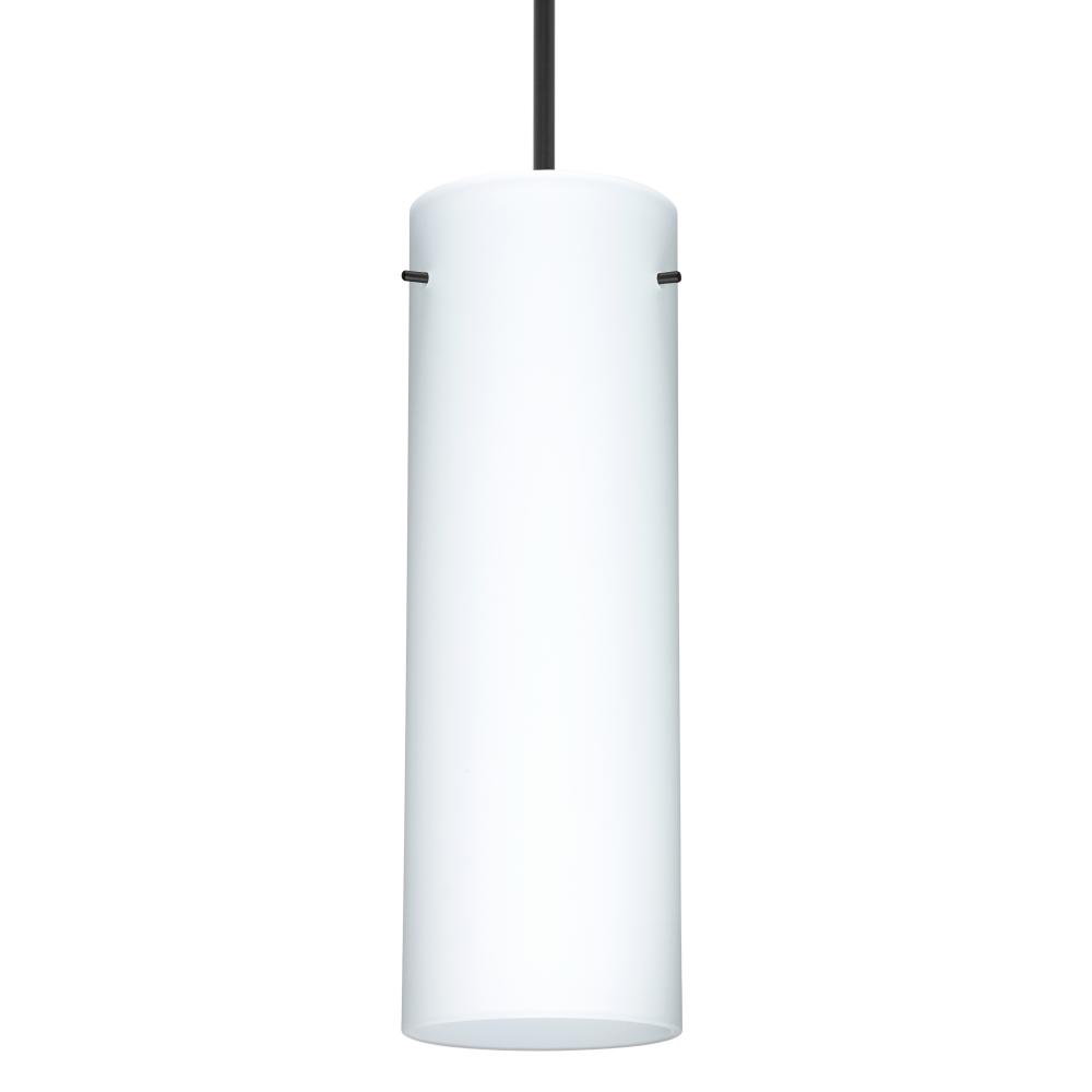 Besa Copa Pendant, Opal Matte, Black, 1x5W LED