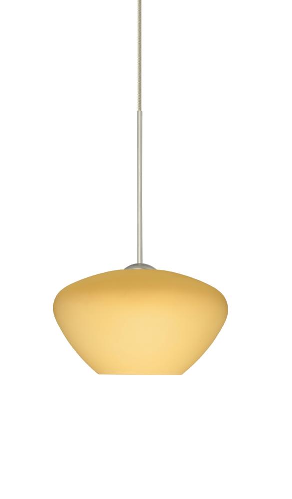 Besa Pendant Peri Satin Nickel Vanilla Matte 1x5W LED