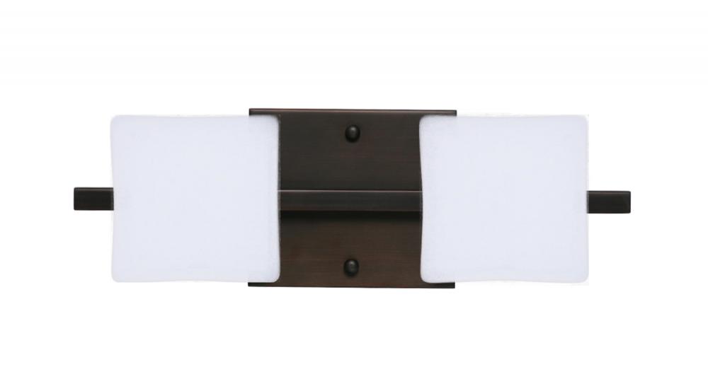 Besa Wall Alex Bronze Opal Matte 2x5W LED