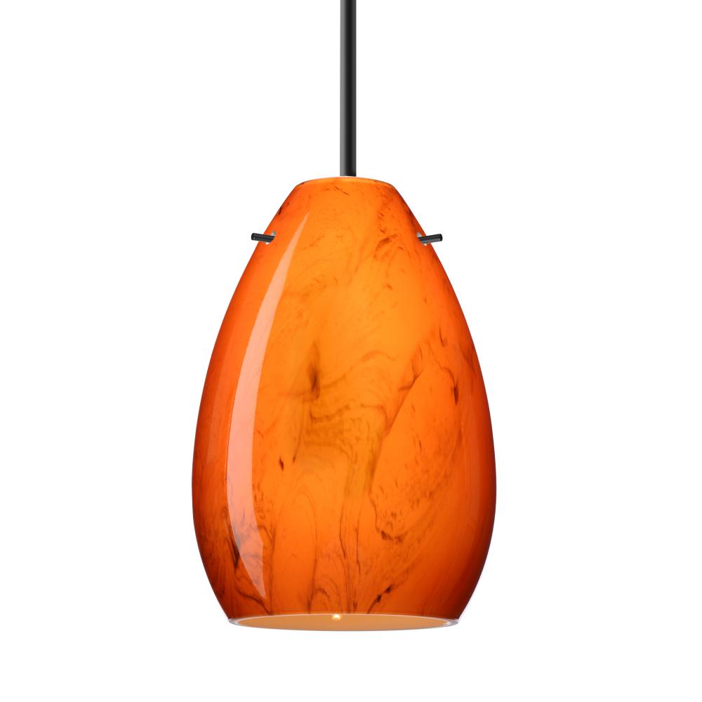 Besa Pendant for Multiport Canopy Pera 6, Black Finish, Habanero 1x5W LED