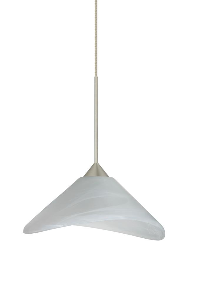 Besa Pendant Hoppi Satin Nickel Marble 1x50W Halogen