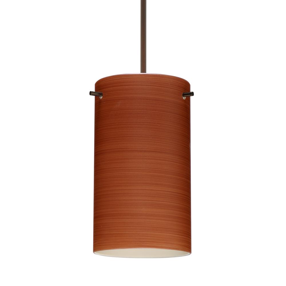 Besa Stilo 7 Pendant Cherry Bronze 1x5W LED, 15Ft. Cord