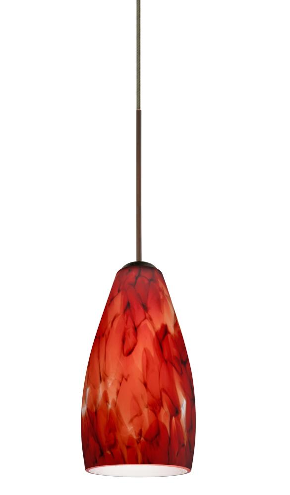 Besa Pendant Karli Bronze Garnet 1x50W Halogen