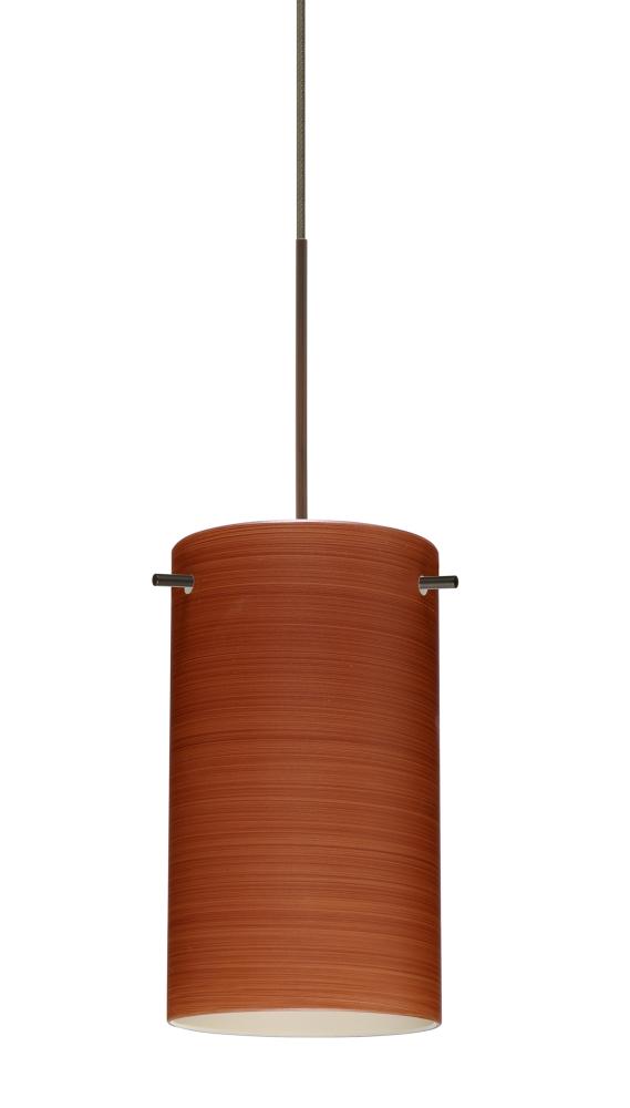 Besa Stilo 7 Pendant for Multiport Canopy Bronze Cherry 1x50W Halogen, 15Ft. Cord