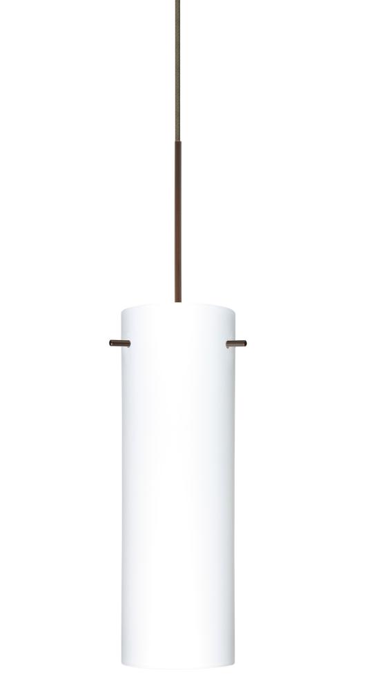 Besa Copa Pendant for Multiport Canopy, Opal Matte, Bronze, 1x50W Halogen, 277V