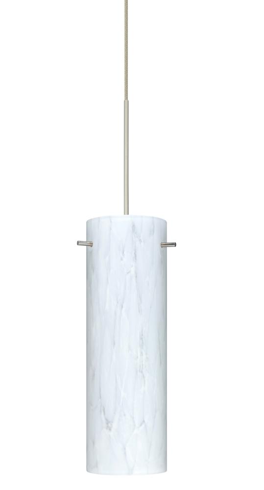 Besa Copa Pendant for Multiport Canopy, Carrera, Satin Nickel, 1x50W Halogen, 277V