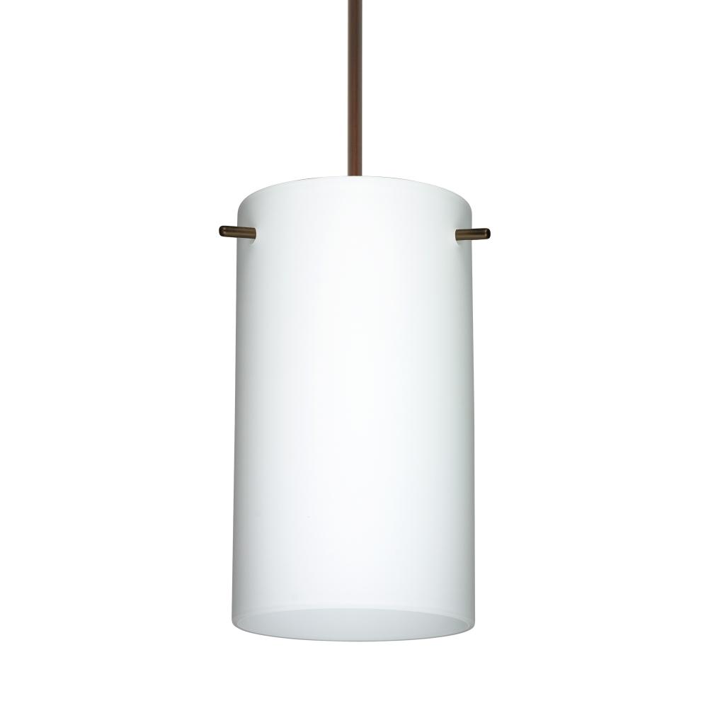 Besa Stilo 7 Pendant Bronze Opal Matte 1x50W Halogen, 277V