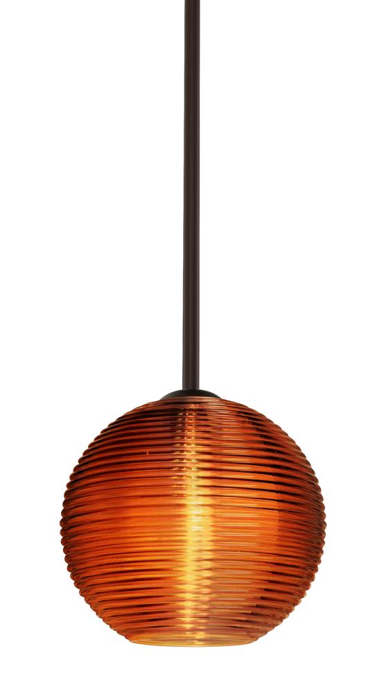 Besa Kristall 8 Pendant Bronze Amber 1x9W LED